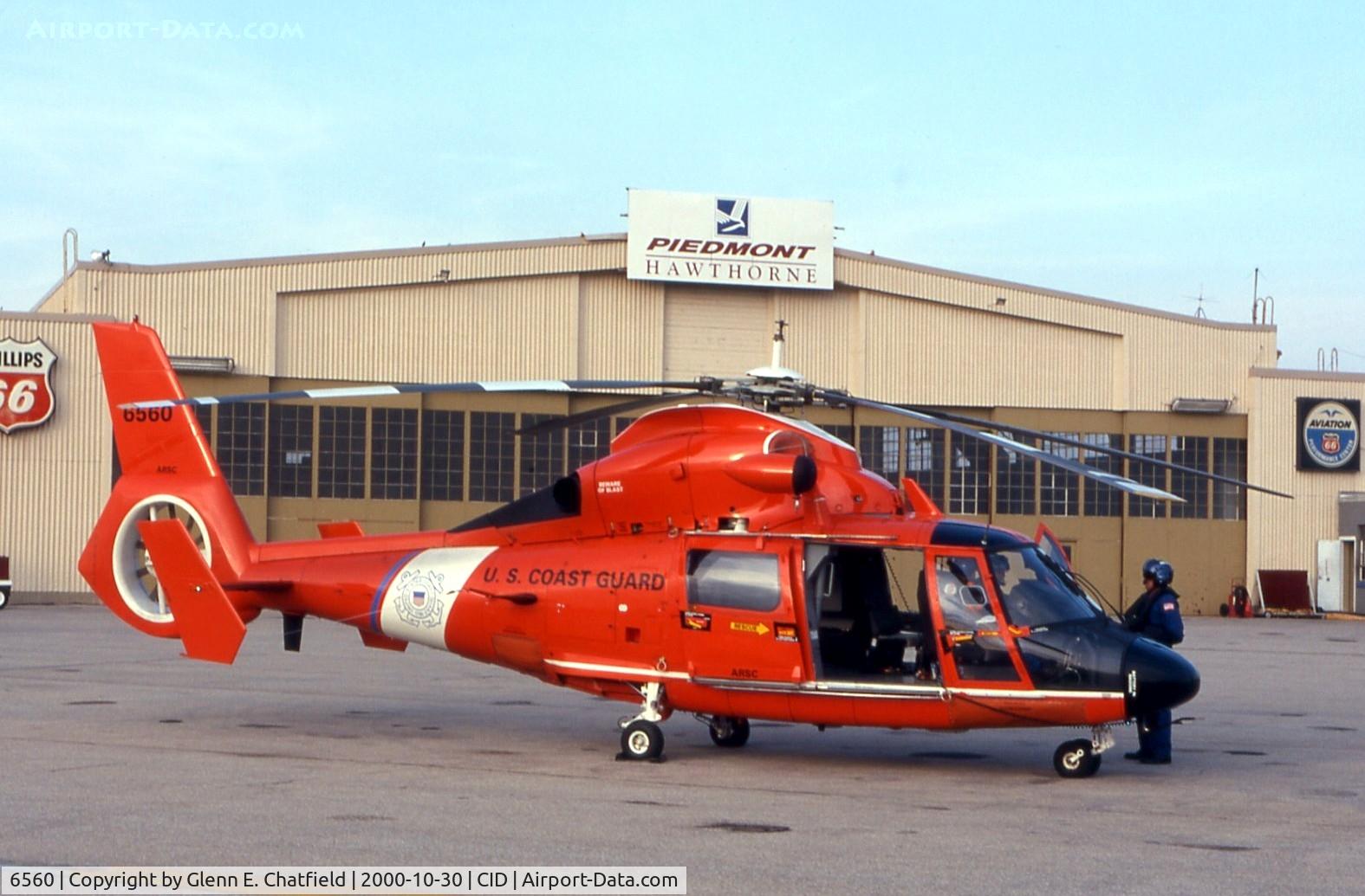 6560, 1985 Aerospatiale HH-65C Dolphin C/N 6243, HH-65B at the Landmark FBO.  Has been upgraded to HH-65C