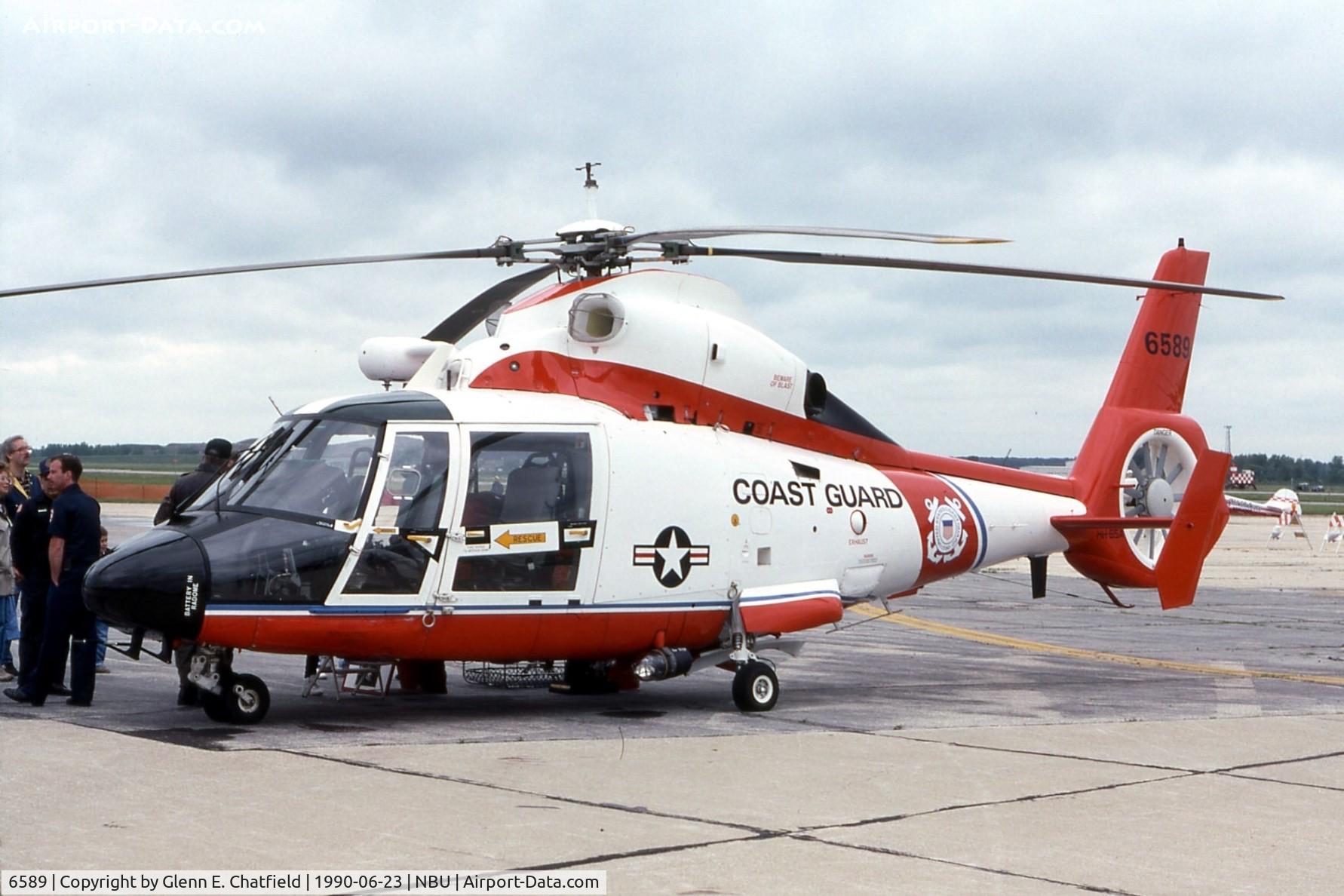 6589, 1988 Aerospatiale HH-65C Dolphin C/N 6289, HH-65A at the open house.  Later upgraded to HH-65C