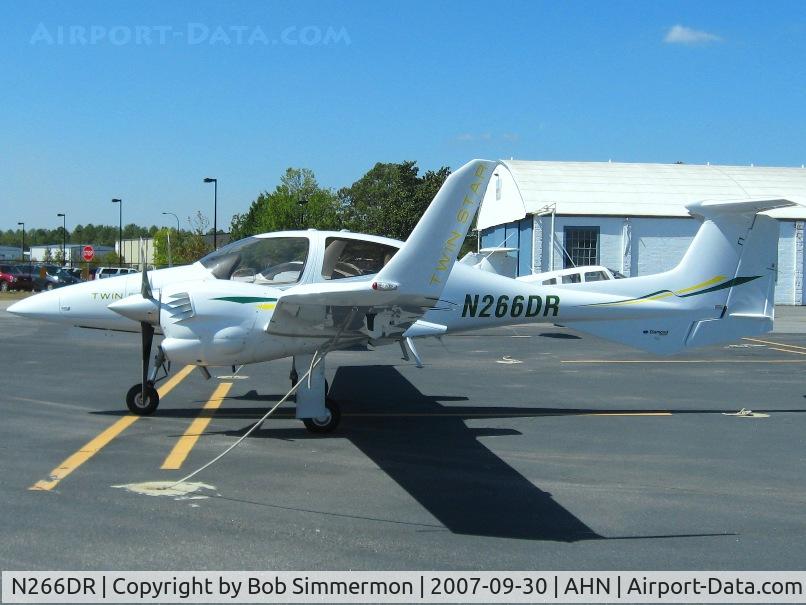 N266DR, 2007 Diamond DA-42 Twin Star C/N 42.AC066, On the ramp in Athens, GA
