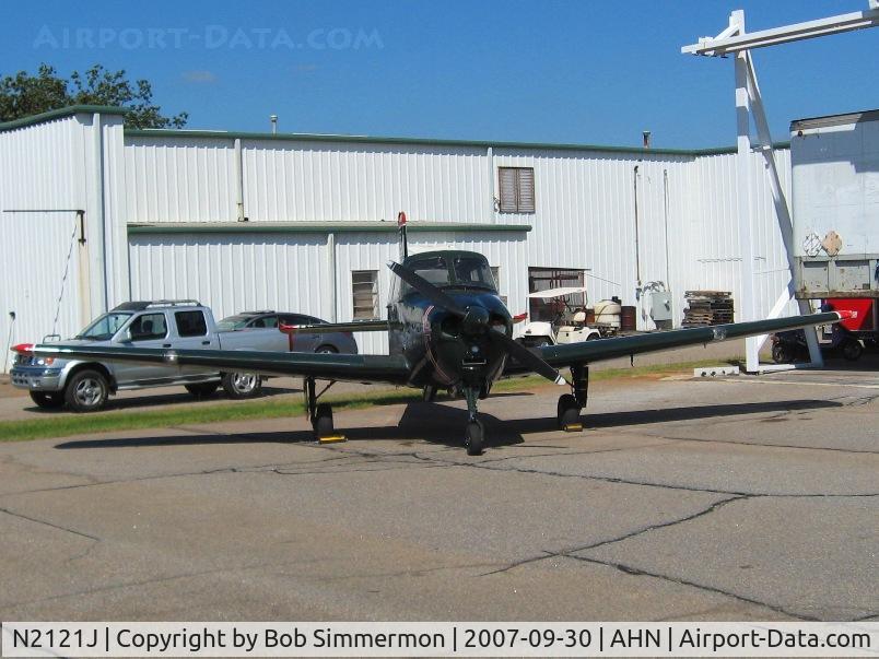 N2121J, 1957 Fuji LM-1 C/N 21020, On the ramp in Athens, GA