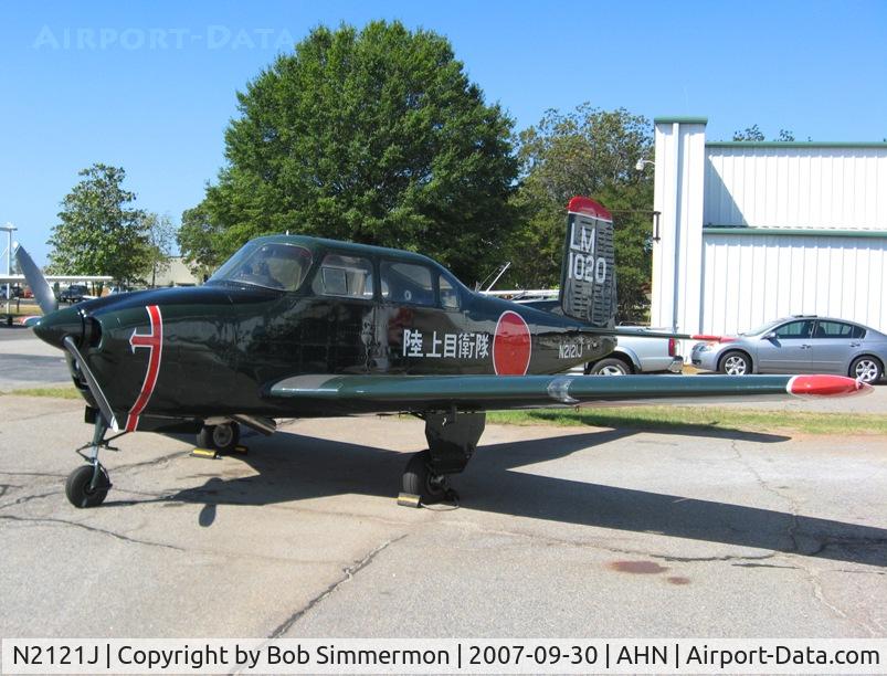 N2121J, 1957 Fuji LM-1 C/N 21020, On the ramp in Athens, GA