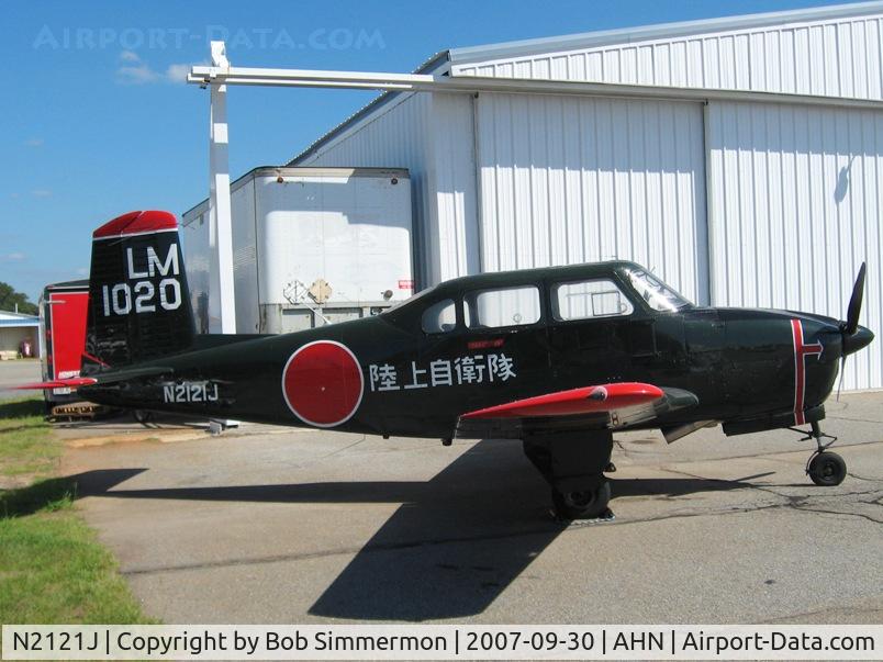 N2121J, 1957 Fuji LM-1 C/N 21020, On the ramp in Athens, GA