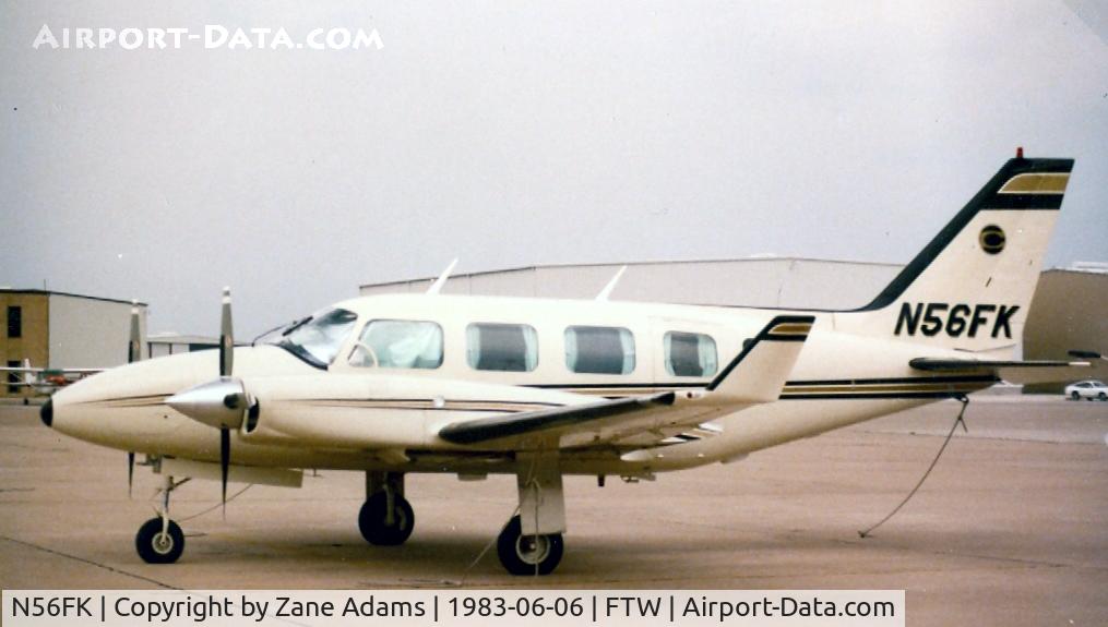 N56FK, Piper PA-31-350 Chieftain C/N 0000, On the ramp at Meacham Field