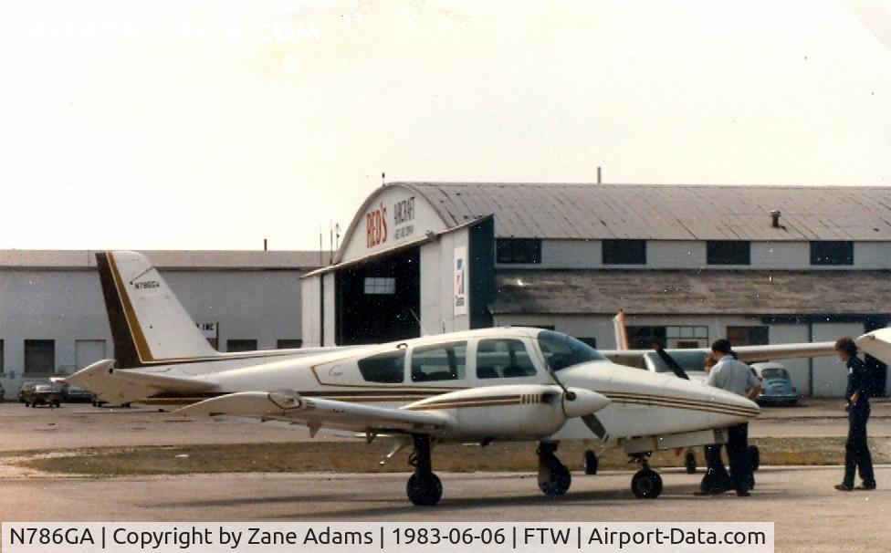 N786GA, Grumman American GA-7 Cougar C/N GA7-0073, On the ramp at Meacham Field
