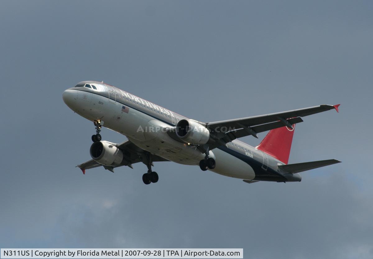 N311US, 1990 Airbus A320-211 C/N 125, Northwest