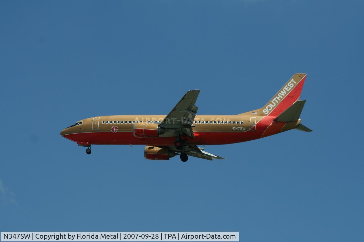 N347SW, 1989 Boeing 737-3H4 C/N 24374, Southwest