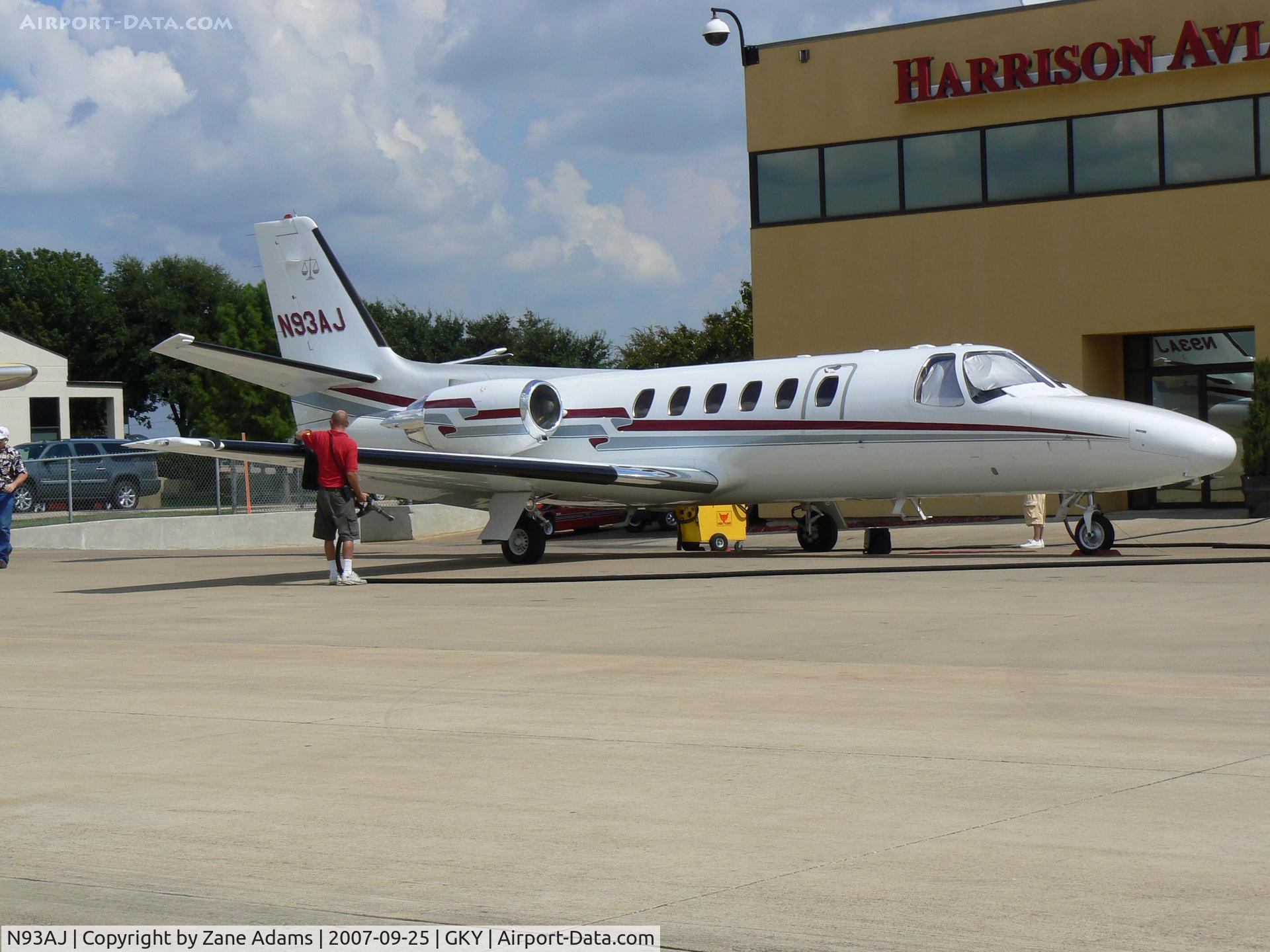 N93AJ, 1981 Cessna 550 C/N 550-0337, on the ramp at Arlington Muni