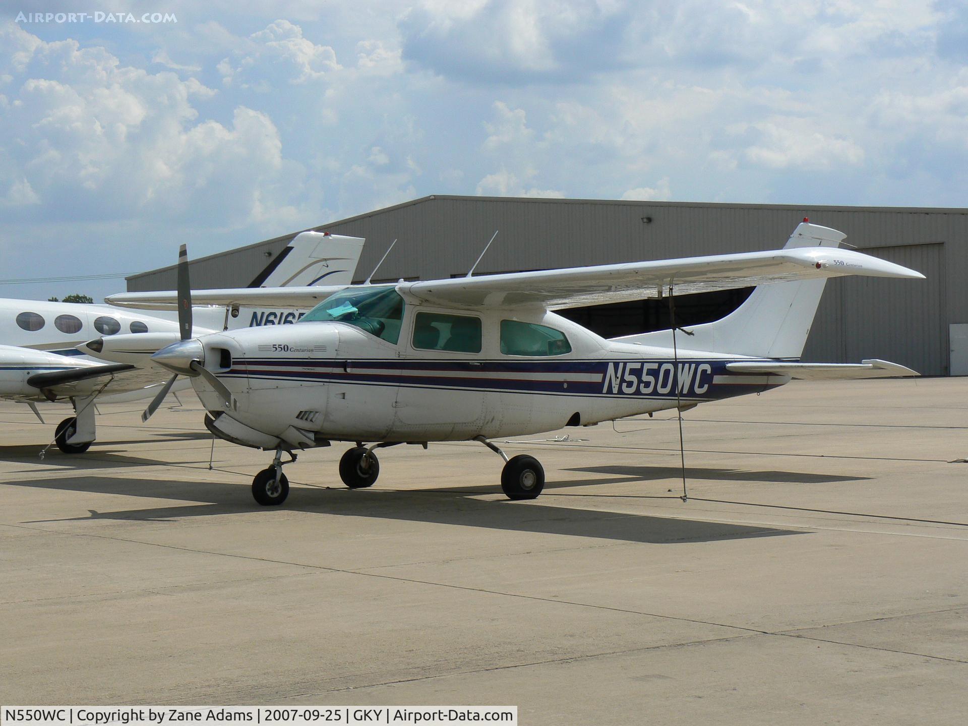 N550WC, 1979 Cessna 210N Centurion C/N 21063343, on the ramp at Arlington Muni
