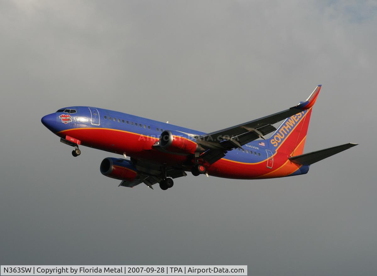 N363SW, 1993 Boeing 737-3H4 C/N 26574, Southwest