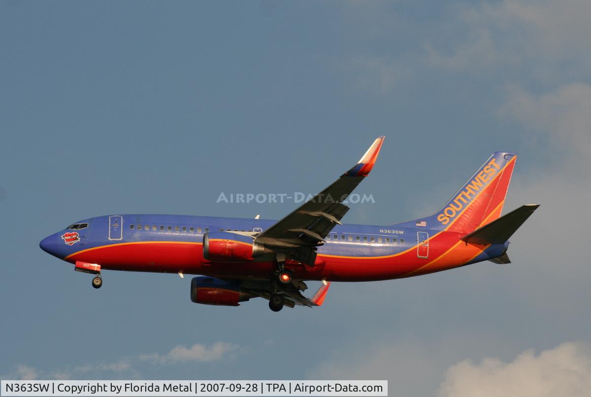 N363SW, 1993 Boeing 737-3H4 C/N 26574, Southwest