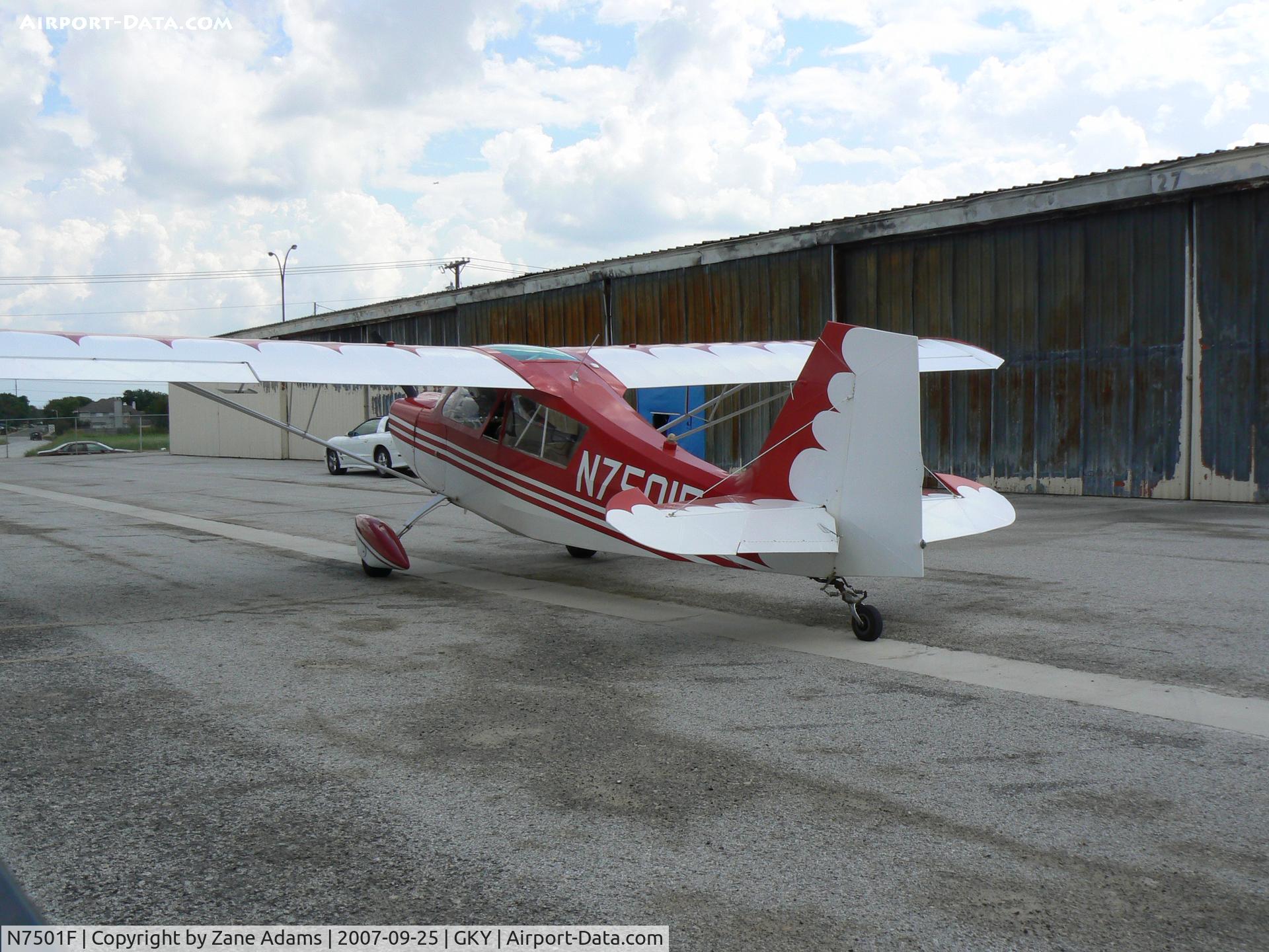 N7501F, 1969 Champion 7GCAA Citabria C/N 204, Near the burned hangers at Arlington Muni