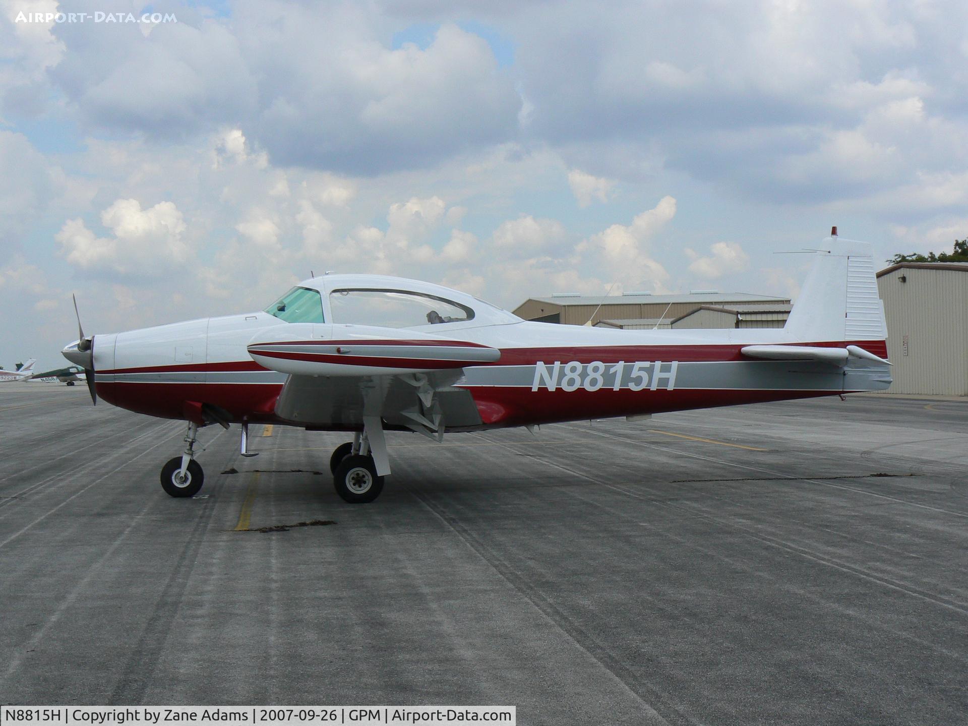 N8815H, 1947 North American Navion C/N NAV-4-815, On the ramp at Grand Prairie
