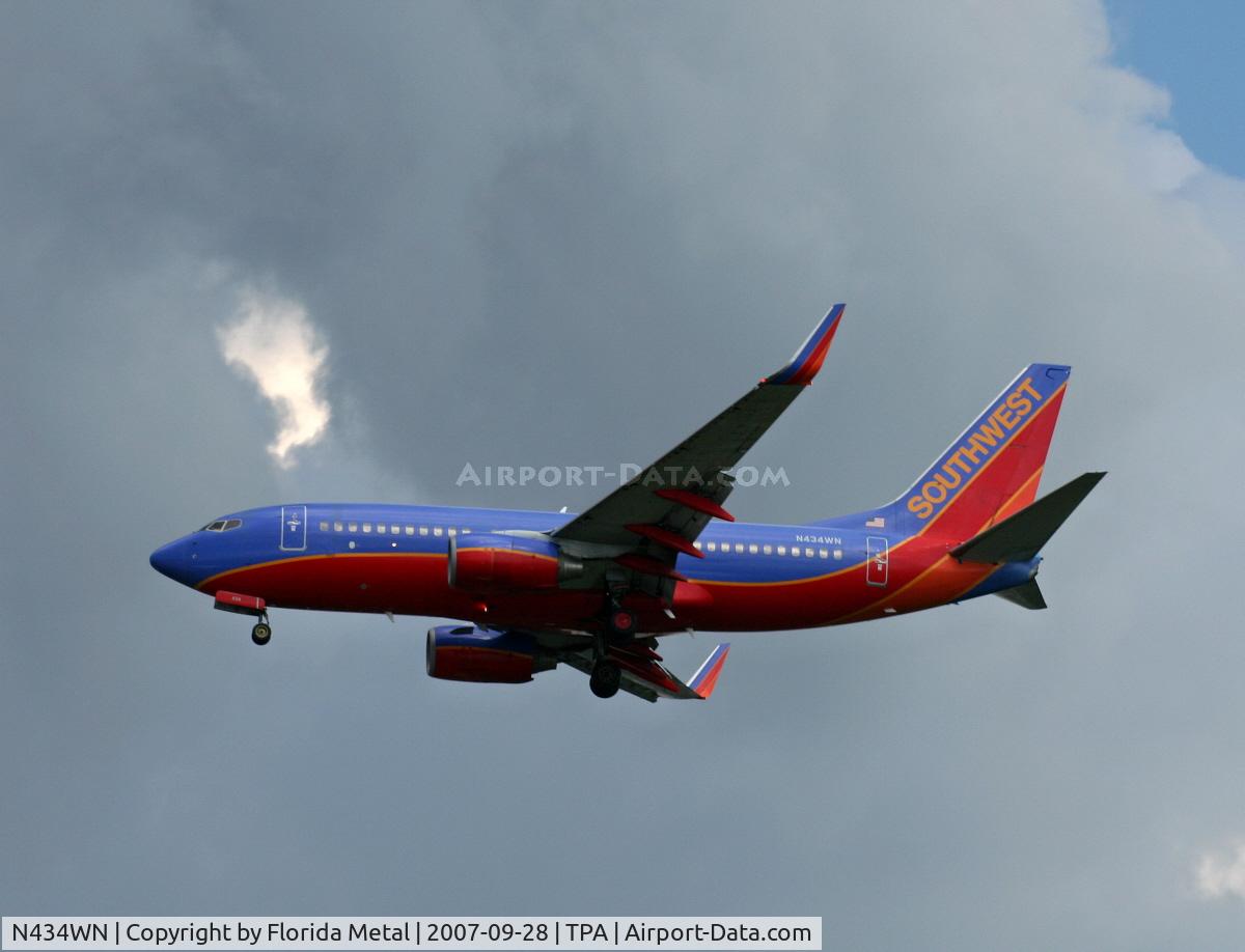 N434WN, 2003 Boeing 737-7H4 C/N 32454, Southwest