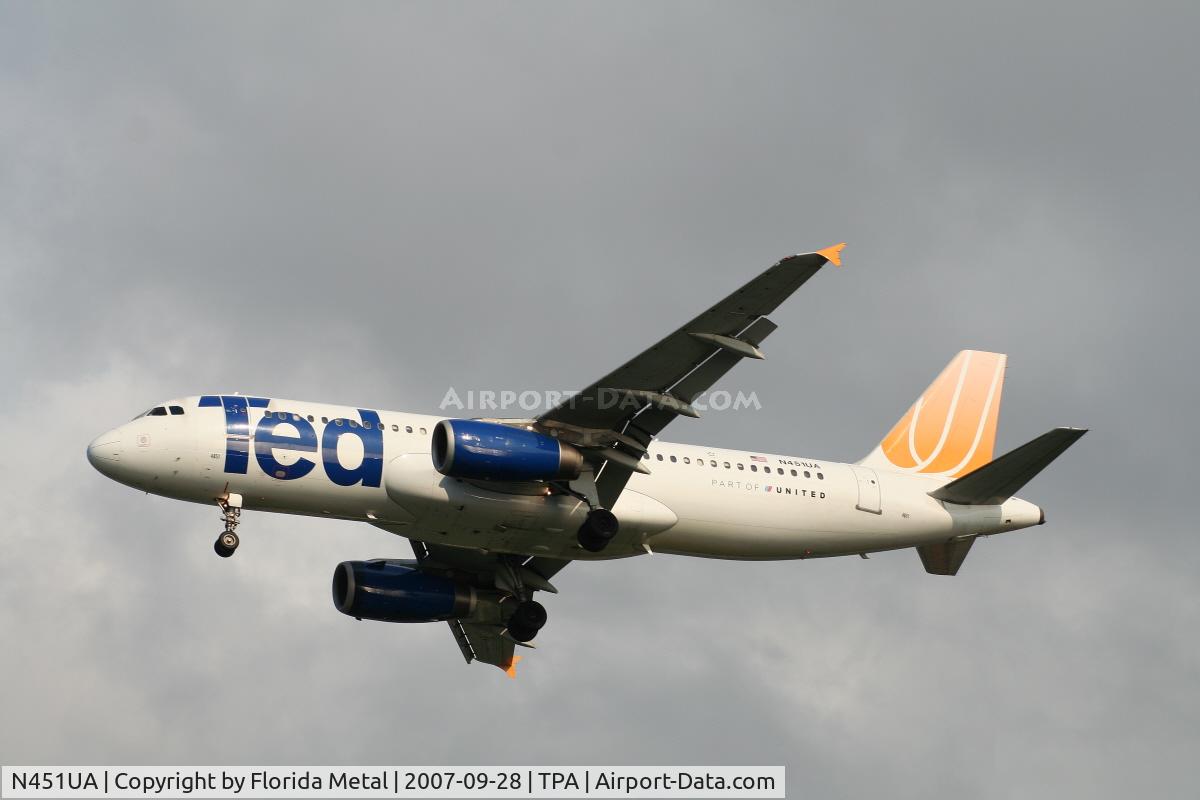 N451UA, 1998 Airbus A320-232 C/N 865, Ted