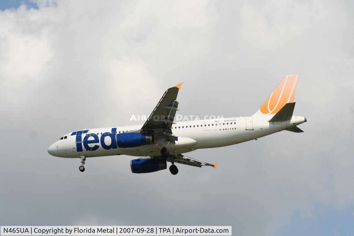 N465UA, 2000 Airbus A320-232 C/N 1341, Ted