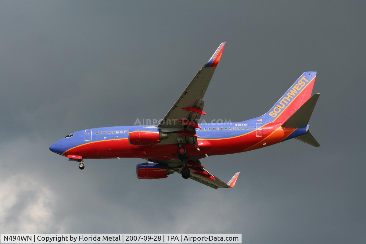 N494WN, 2004 Boeing 737-7H4 C/N 33868, Southwest