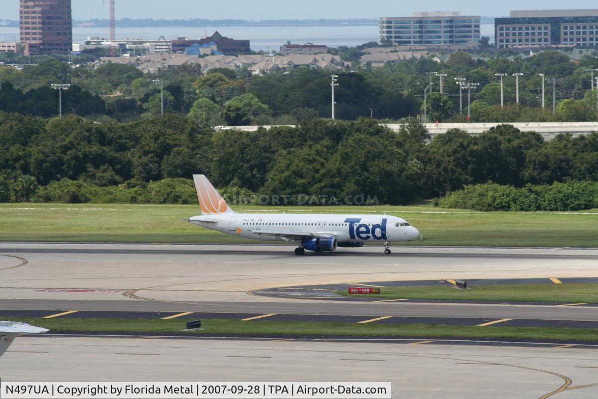 N497UA, 2002 Airbus A320-232 C/N 1847, Ted