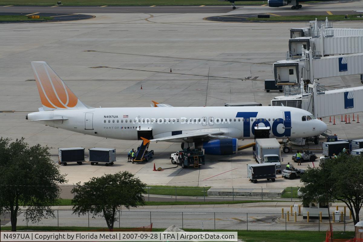 N497UA, 2002 Airbus A320-232 C/N 1847, Ted