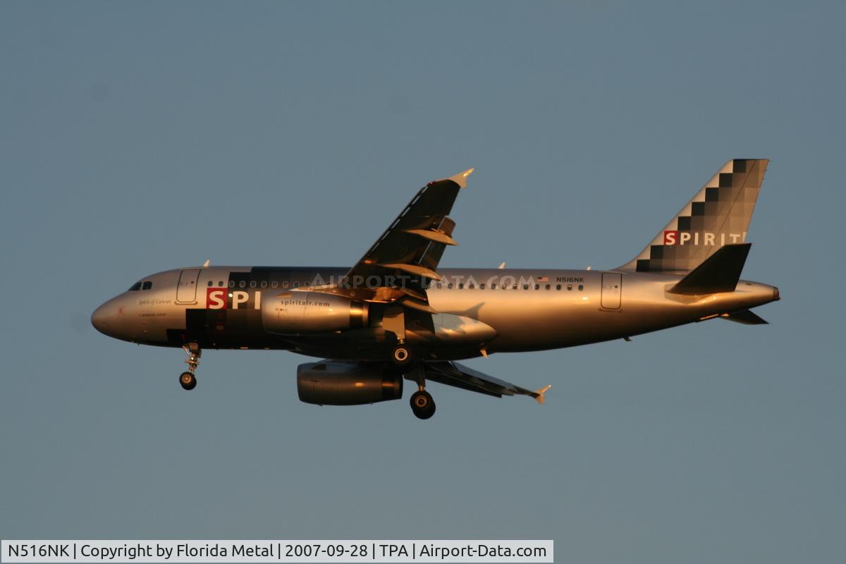 N516NK, 2006 Airbus A319-132 C/N 2704, Spirit