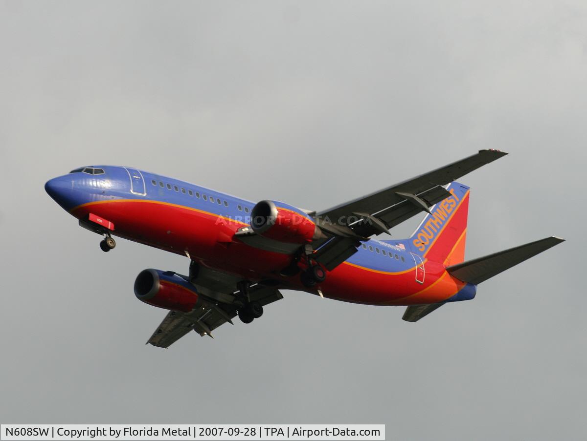 N608SW, 1995 Boeing 737-3H4 C/N 27928, Southwest