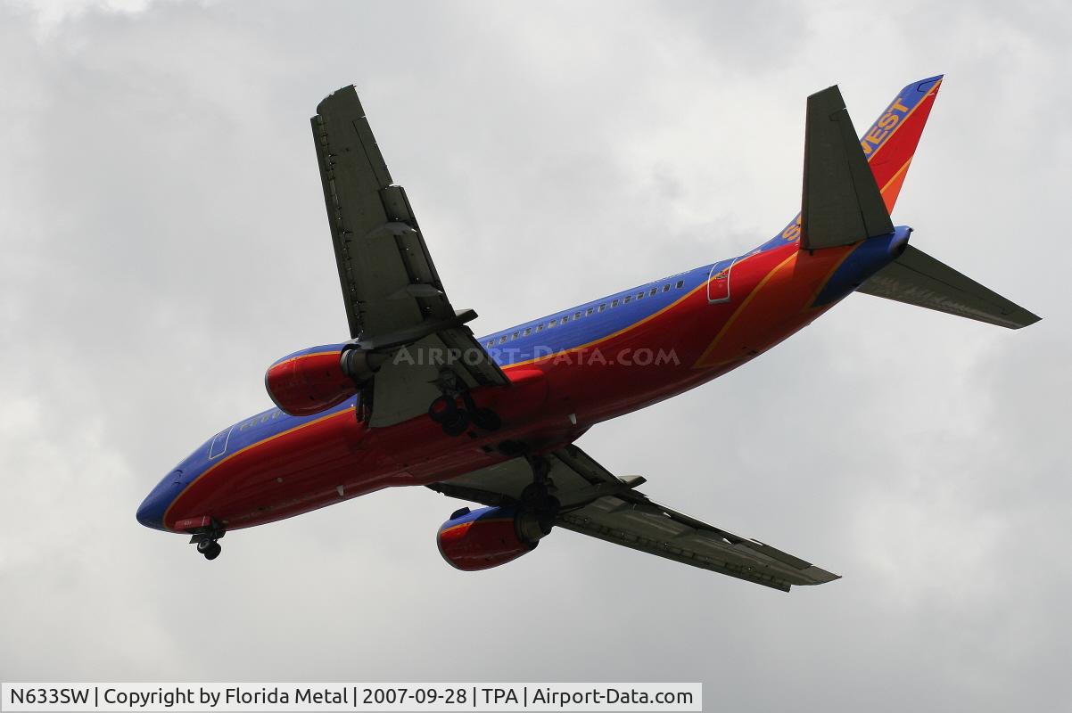 N633SW, 1996 Boeing 737-3H4 C/N 27936, Southwest