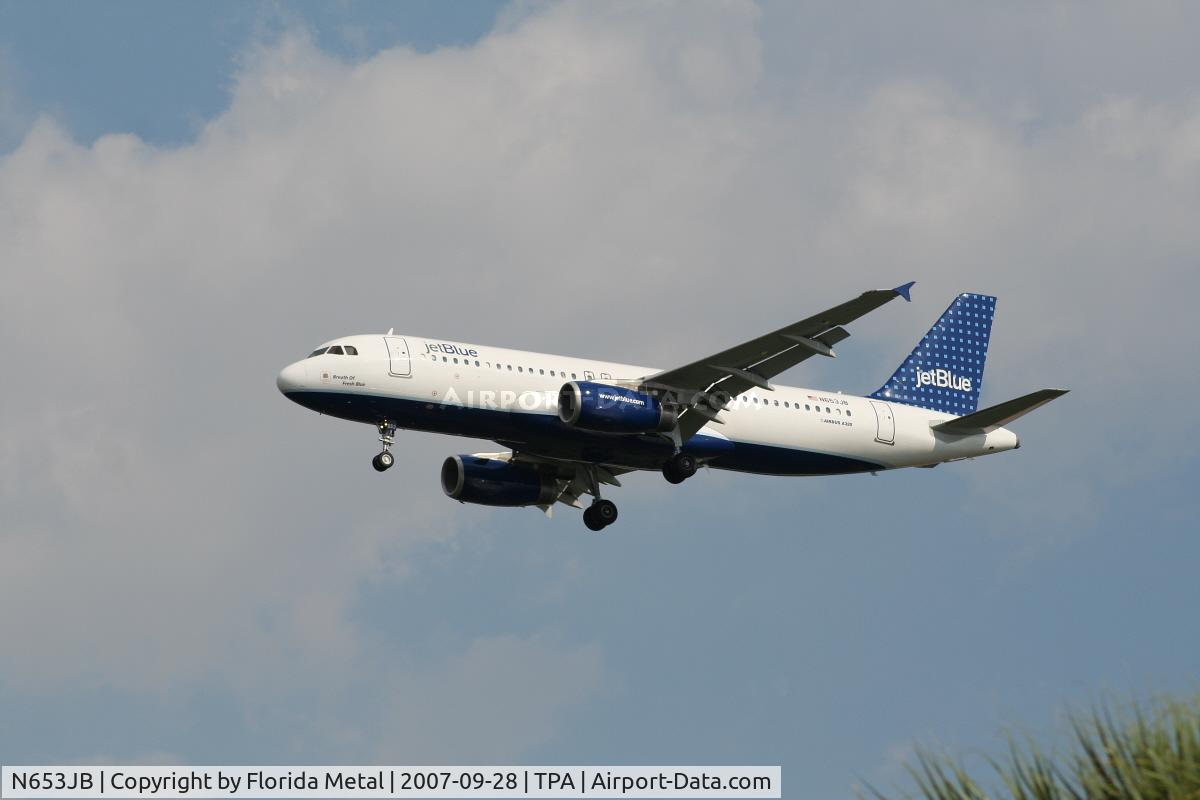 N653JB, 2007 Airbus A320-232 C/N 3039, Jet Blue