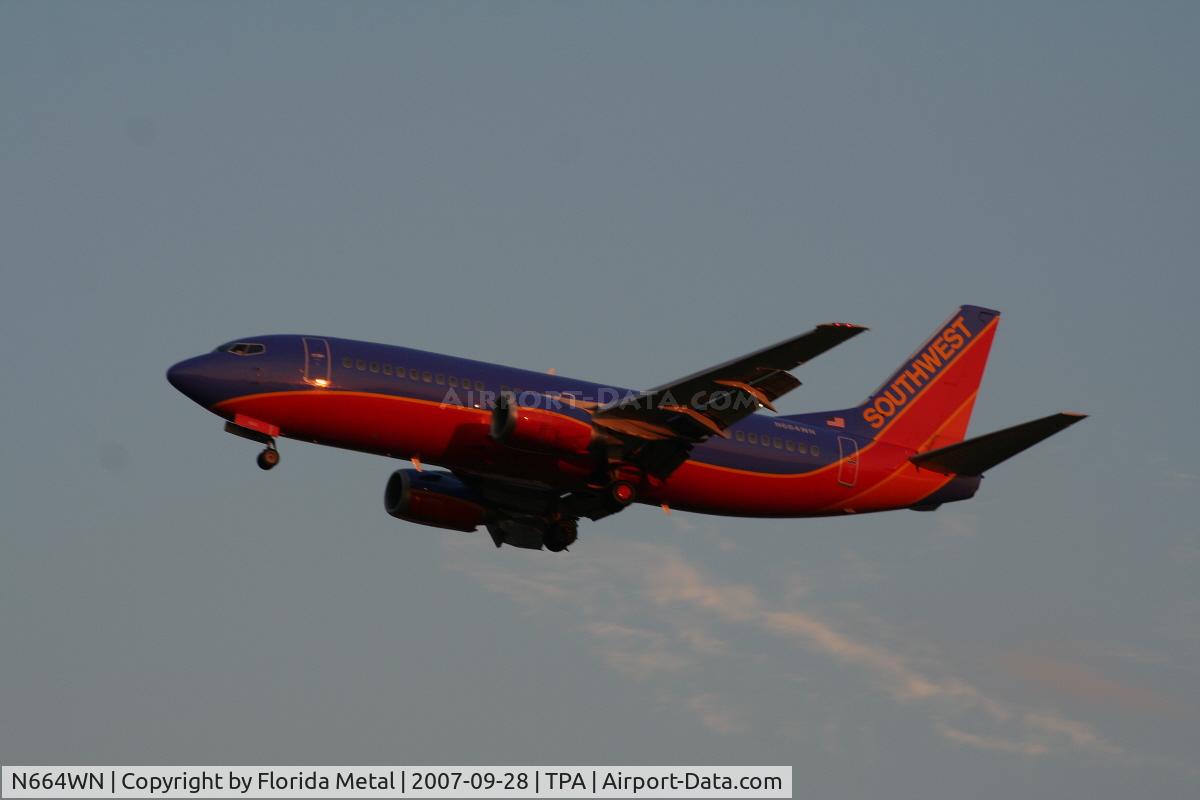 N664WN, 1986 Boeing 737-3Y0 C/N 23495, Southwest