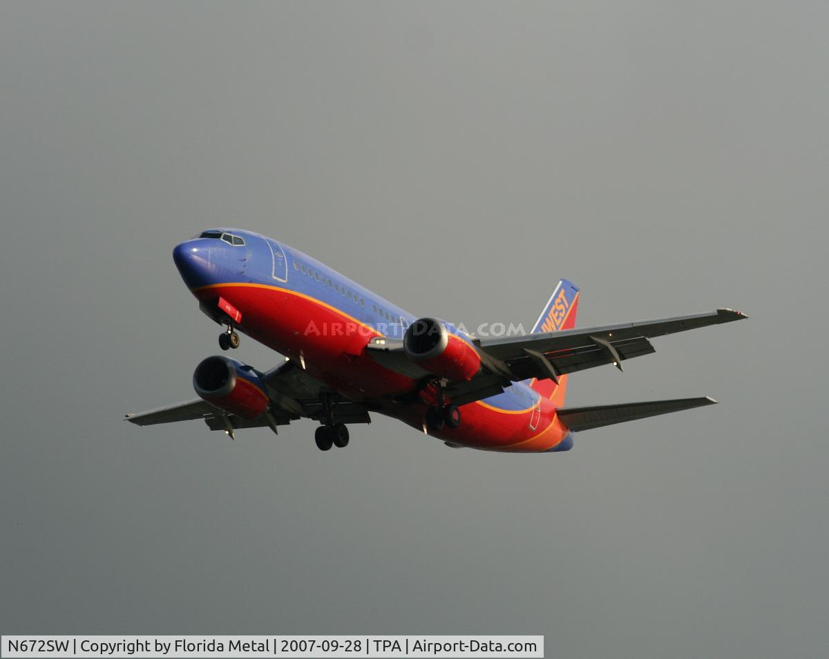 N672SW, 1986 Boeing 737-3Q8 C/N 23406, Southwest
