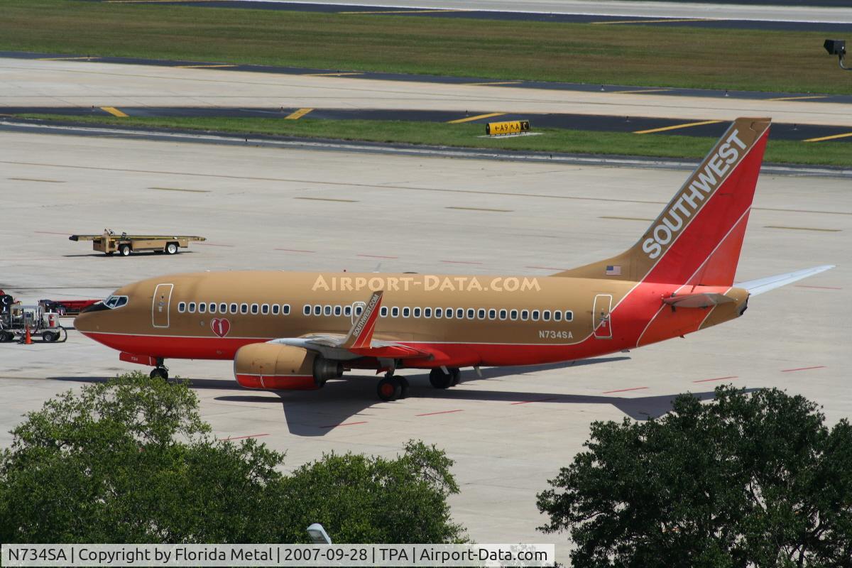 N734SA, 1999 Boeing 737-7H4 C/N 27866, Southwest