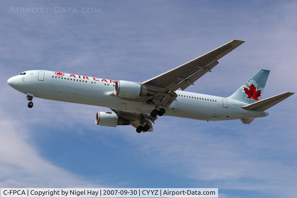 C-FPCA, 1989 Boeing 767-375 C/N 24306, AC847 arriving on Rwy 05 from MUC