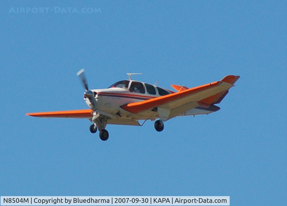 N8504M, 1963 Beech P35 Bonanza C/N D-7175, Approach 17L