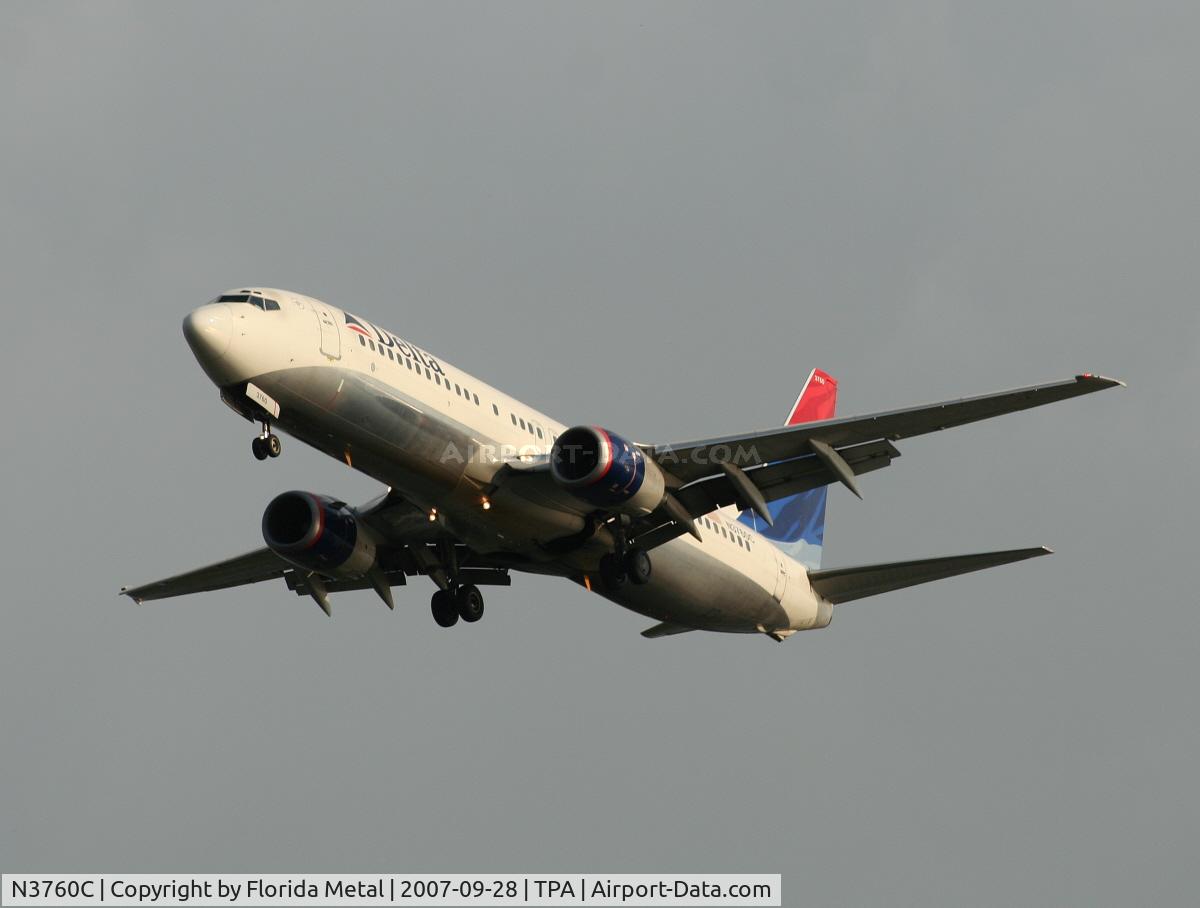 N3760C, 2001 Boeing 737-832 C/N 30816, Delta