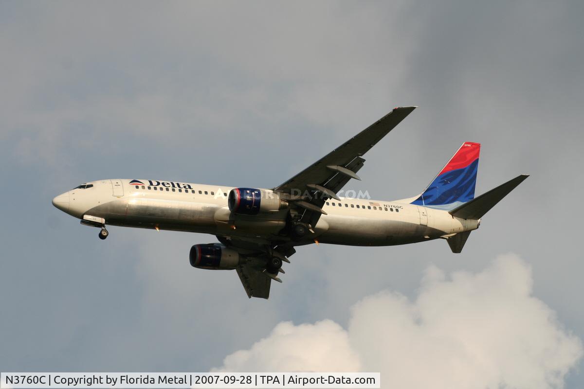 N3760C, 2001 Boeing 737-832 C/N 30816, Delta