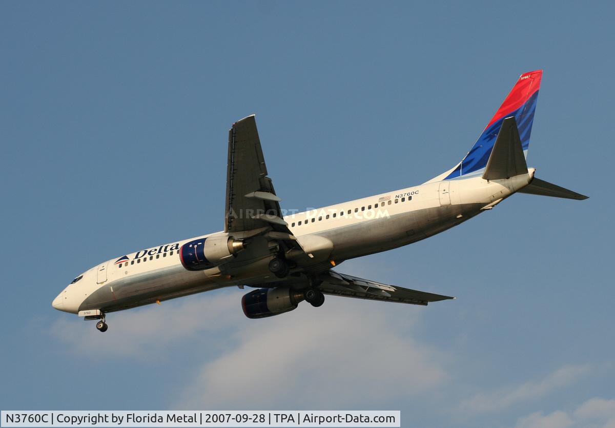 N3760C, 2001 Boeing 737-832 C/N 30816, Delta