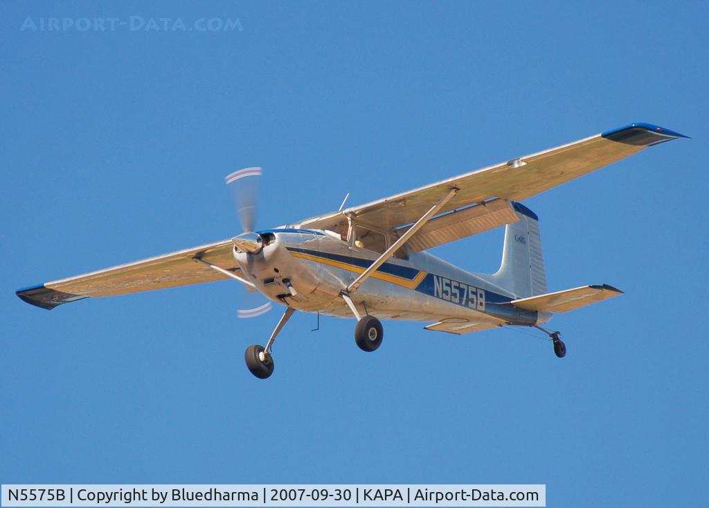 N5575B, 1956 Cessna 182 Skylane C/N 33575, Approach to 17L