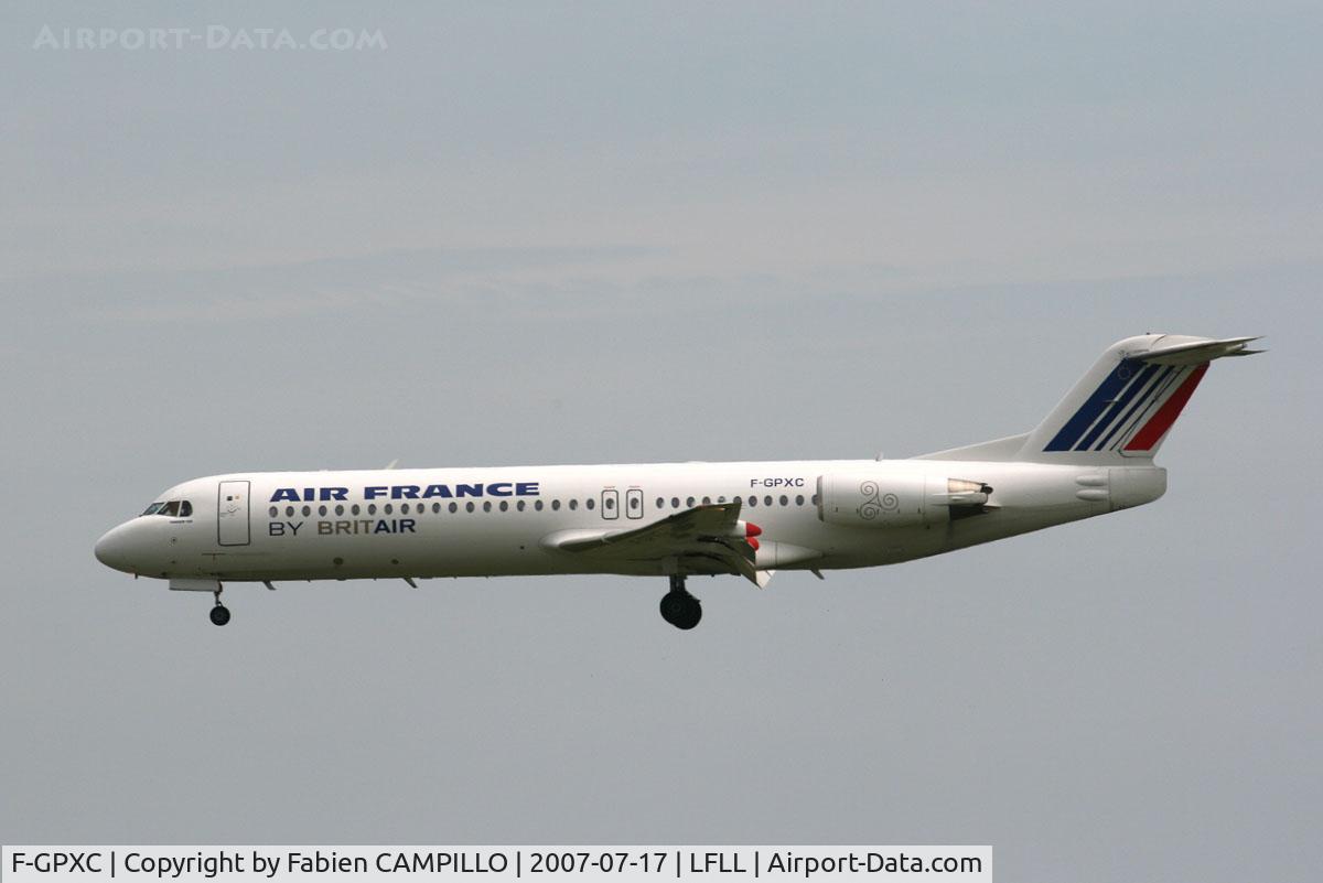 F-GPXC, 1994 Fokker 100 (F-28-0100) C/N 11493, Air France By Brit Air