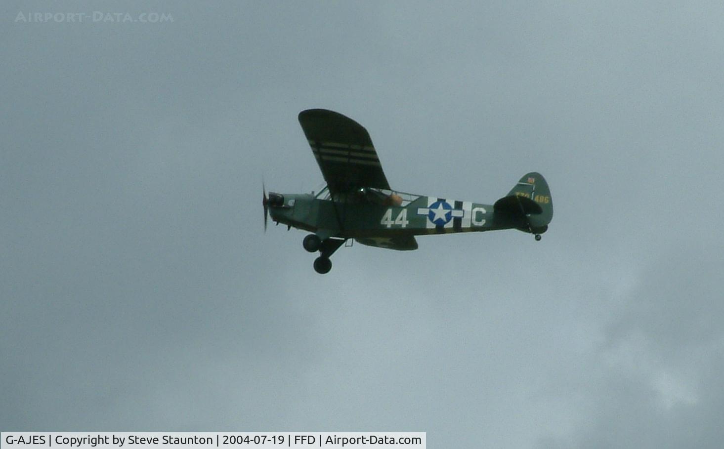 G-AJES, 1943 Piper L-4J Grasshopper (J3C-65D) C/N 11602, Royal International Air Tattoo 2004