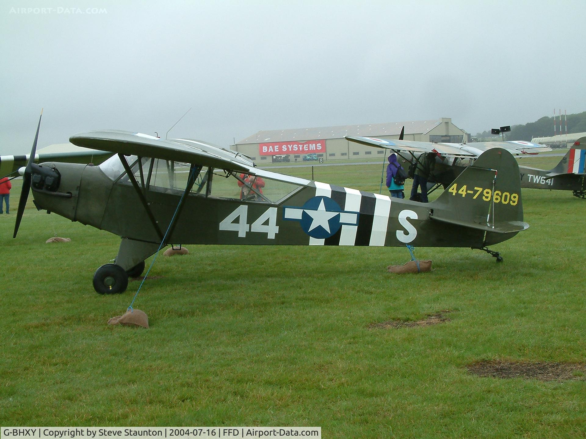 G-BHXY, 1944 Piper L-4H Grasshopper (J3C-65D) C/N 11905, Royal International Air Tattoo 2004