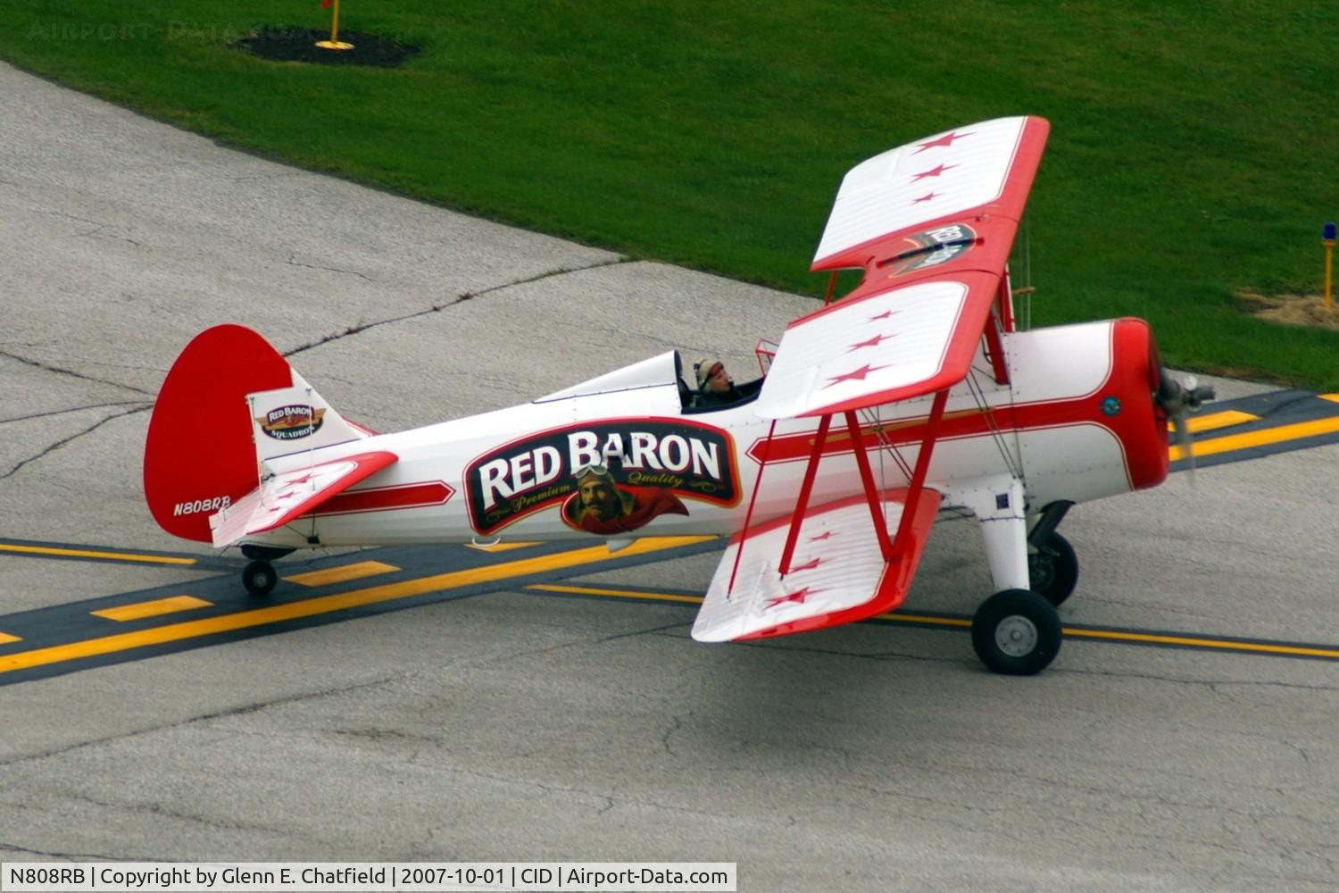 N808RB, 1943 Boeing PT-13D Kaydet (E75) C/N 75-5055, Reb Baron PT-13D 42-16892 passing by the tower