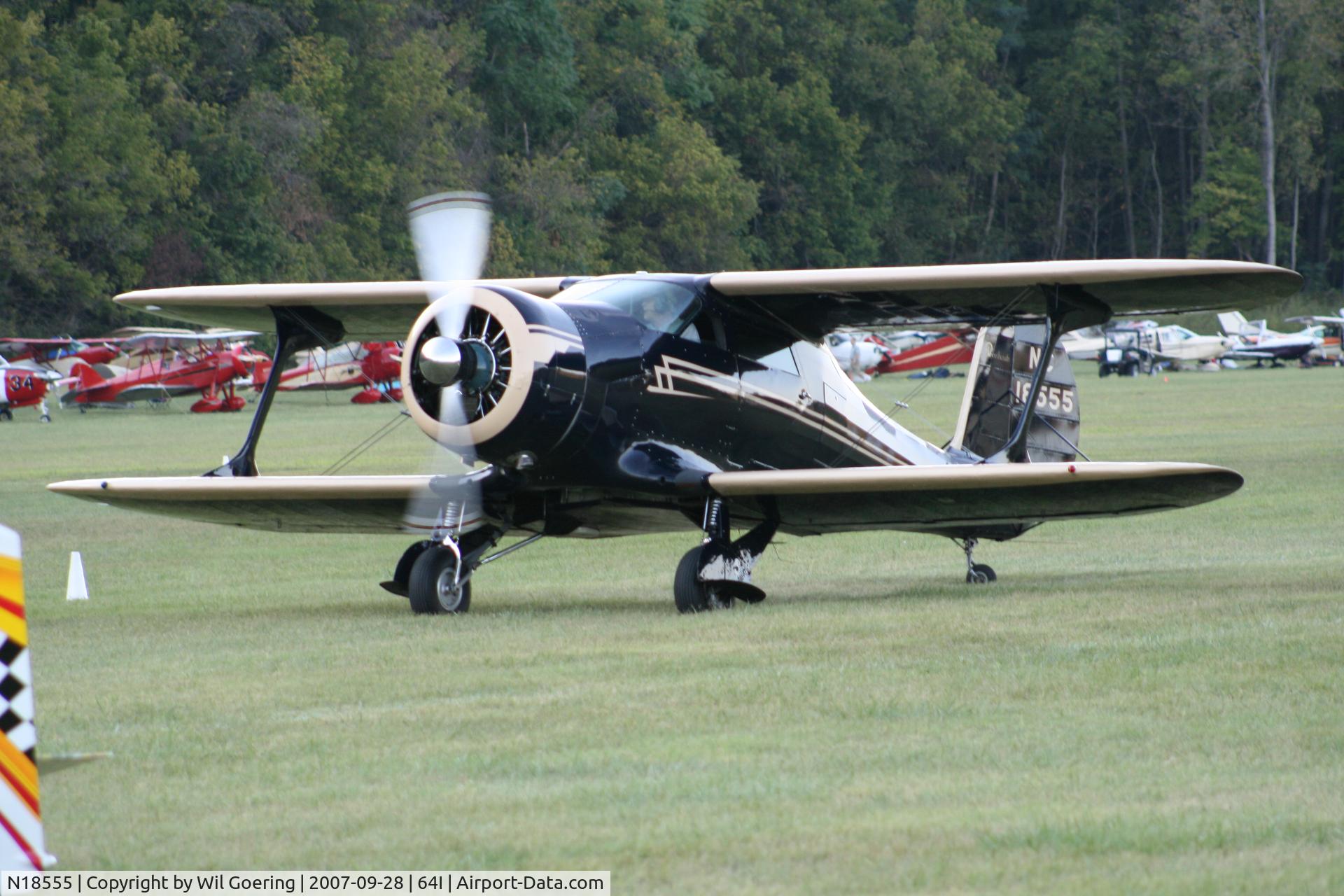 N18555, 1937 Beech F17D Staggerwing C/N 157, Lee Bottom