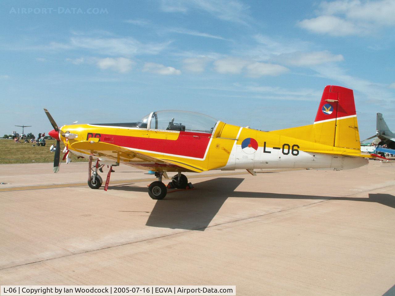 L-06, Pilatus PC-7 Turbo Trainer C/N 543, Pilatus PC-7/131 EMVO Sqn Royal Netherlands AF/Fairford 2005