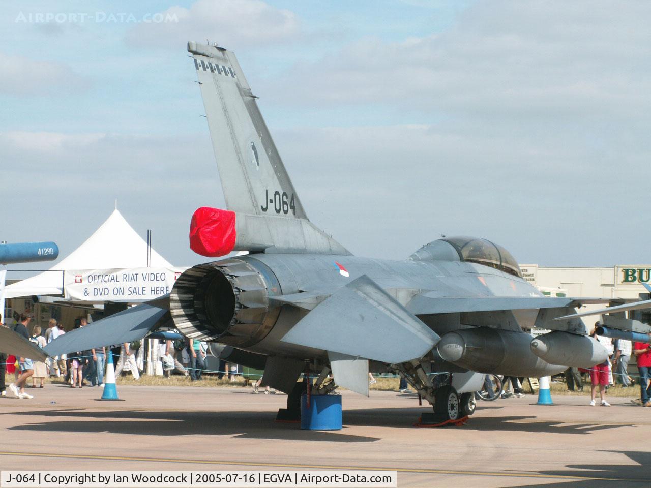 J-064, 1986 General Dynamics F-16BM Fighting Falcon C/N 6E-33, General Dynamics F-16BM/322 Sqn Netherlands AF/Fairford 2005