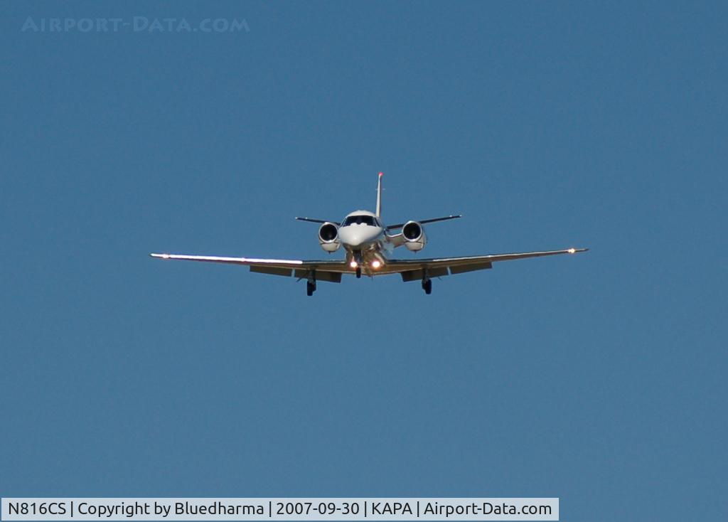 N816CS, 2001 Cessna 560XL Citation Excel C/N 560-5153, Approach to 17L