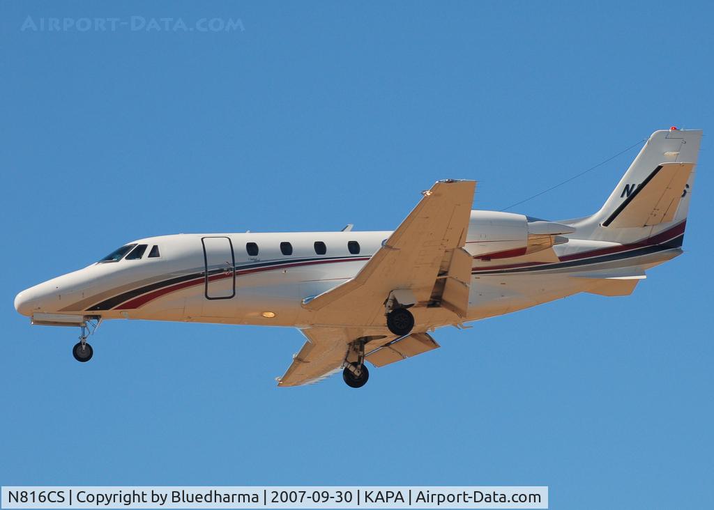 N816CS, 2001 Cessna 560XL Citation Excel C/N 560-5153, Approach to 17L