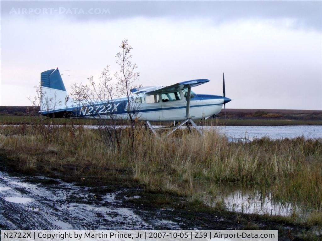 N2722X, 1965 Cessna 180H Skywagon C/N 18051522, Waiting out another flight