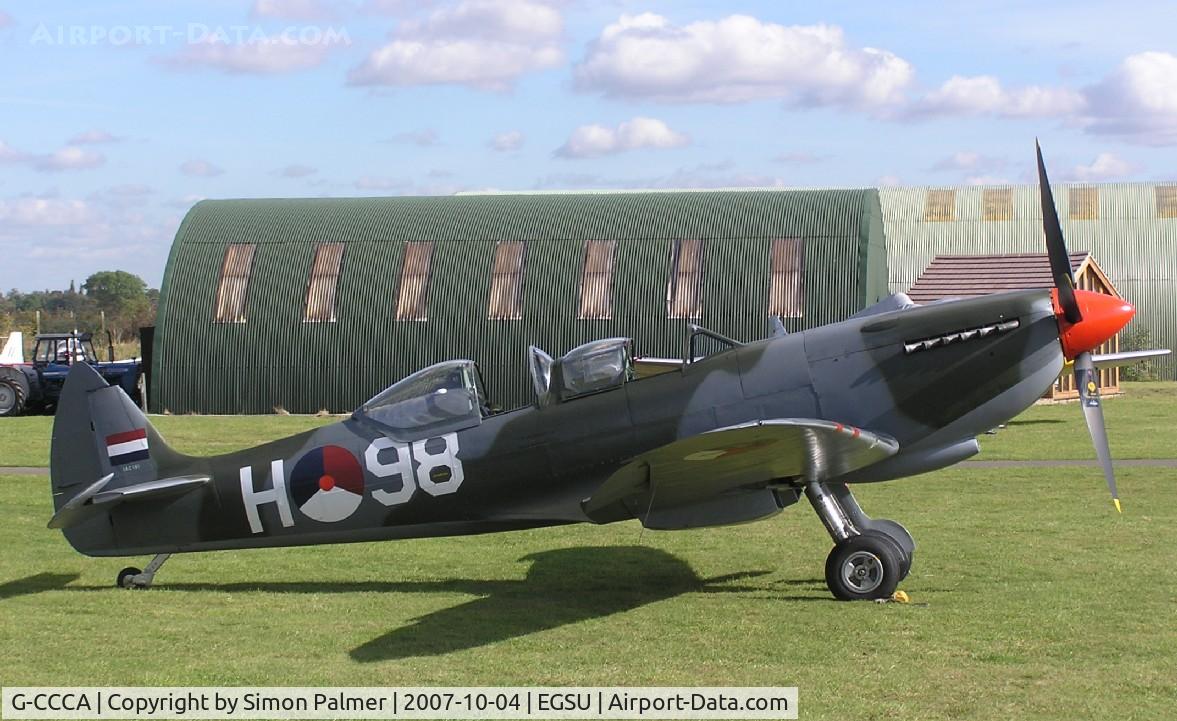 G-CCCA, 1944 Supermarine 509 Spitfire TR.IXc C/N CBAF.9590, Spitfire Tr9 in Dutch marks at Duxford