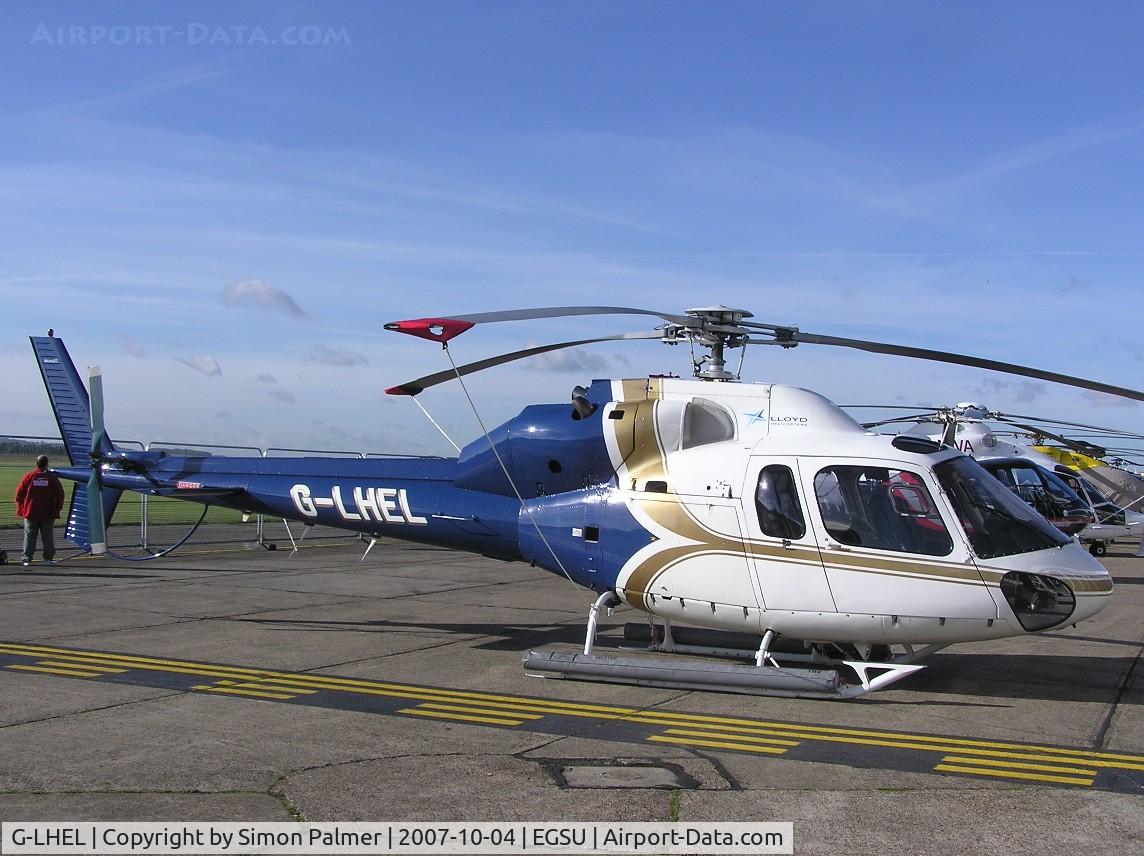 G-LHEL, 1990 Aerospatiale AS-355F-2 Ecureuil 2 C/N 5462, AS355F2 exhibited at Helitech 2007