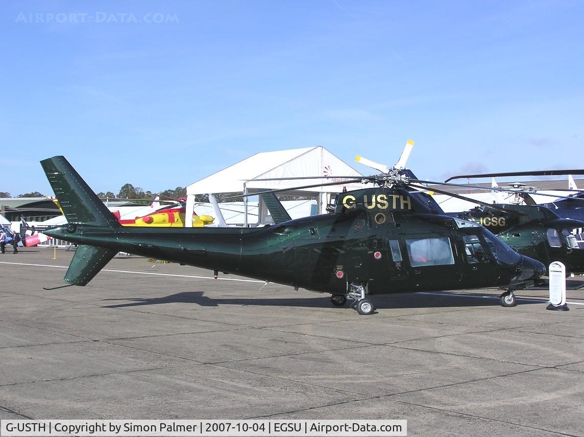 G-USTH, 1983 Agusta A-109A-2 C/N 7304, A109 exhibited at Helitech 2007