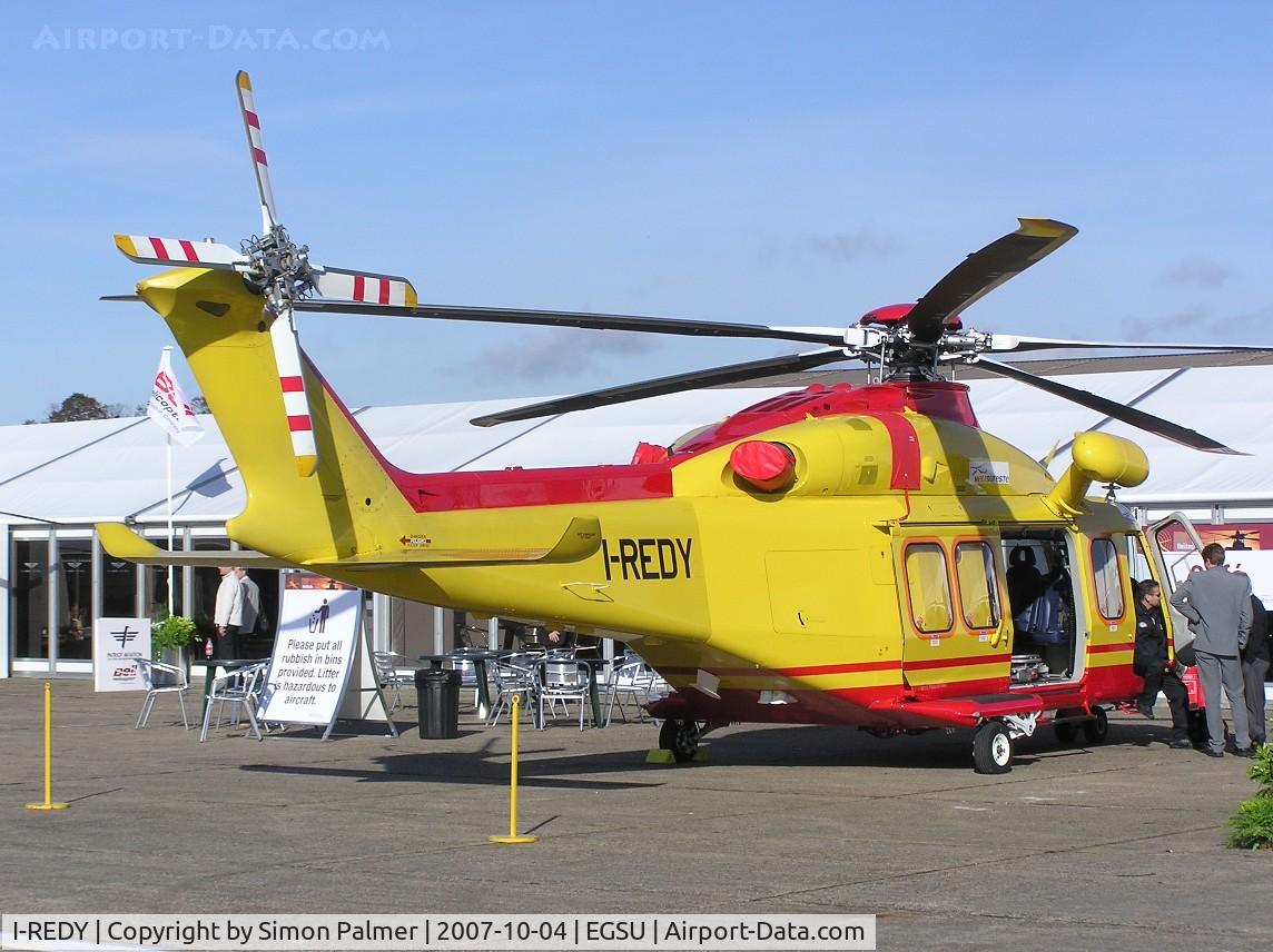 I-REDY, 2007 AgustaWestland AW-139 C/N 31077, Agusta-Westland AW139 exhibited at Helitech 2007