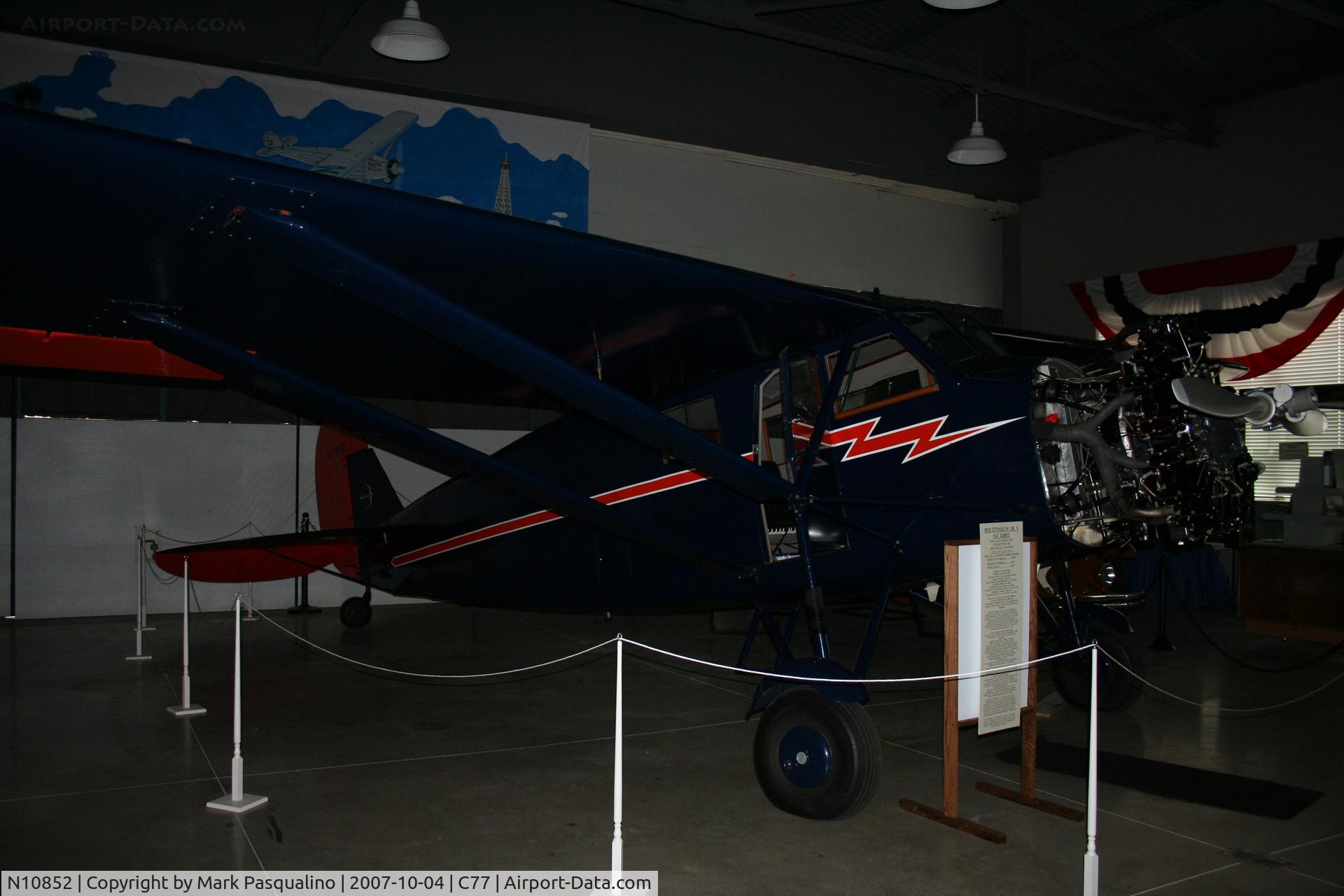 N10852, 1931 Stinson JR. S C/N 8039, Stinson JR
